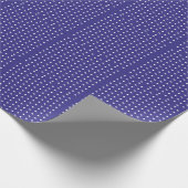 Blau-Weiß-Polka-Dot-Muster Geschenkpapier (Ecke)
