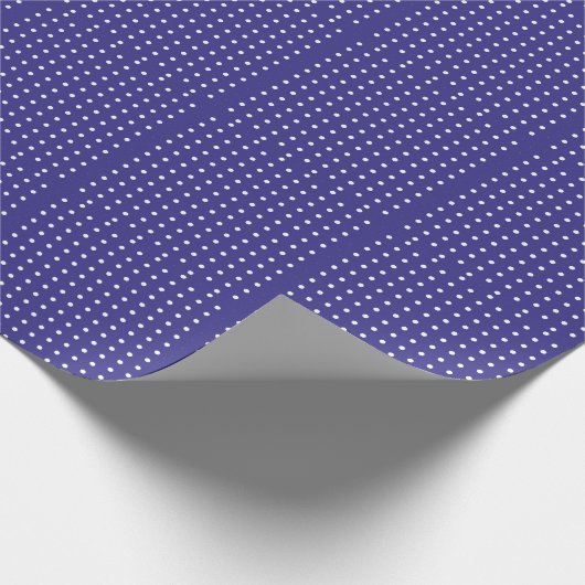 Blau-Weiß-Polka-Dot-Muster Geschenkpapier (Ecke)
