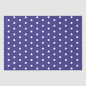 Blau-Weiß-Polka-Dot-Muster Seidenpapier (Vorderseite)