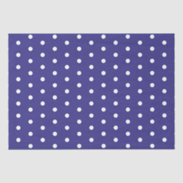 Blau-Weiß-Polka-Dot-Muster Seidenpapier