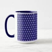 Blau-Weiß-Polka-Dot-Muster Tasse (Links)