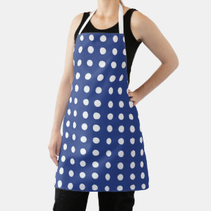Blau Weiß Punkte Bäcker Schürze