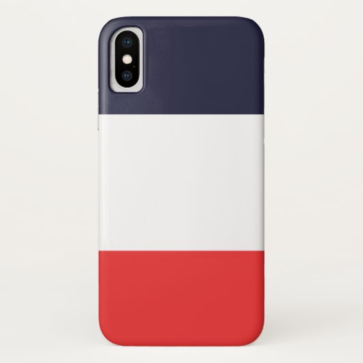 Blau Weiß & Rot gestreift Case-Mate iPhone Hülle (Rückseite)