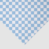 Blau-Weiß-Schachbrett Diamant-Muster Seidenpapier (Ausschnitt)