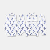 Blau-Weiß-Seepferd Geschenkschachtel (Ungefaltet)