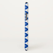 Blau-Weiß-Shippo-Muster Case-Mate iPhone Hülle (Hinten/Rechts)