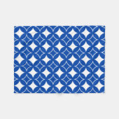 Blau-Weiß-Shippo-Muster Fleecedecke (Vorderseite (Horizontal))