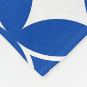 Blau-Weiß-Shippo-Muster Fleecedecke (Ecke)