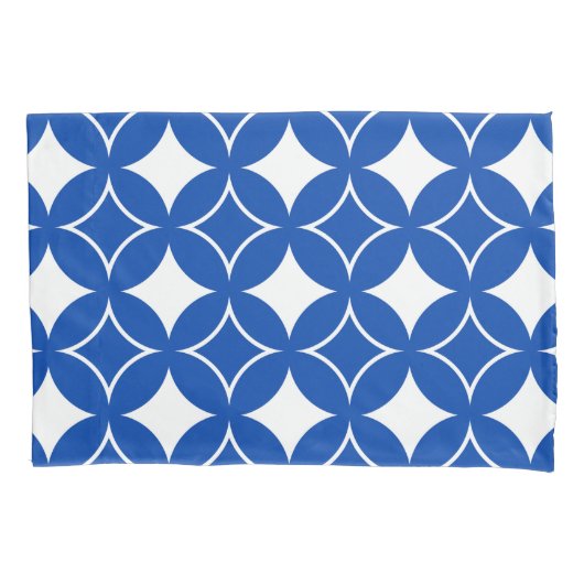 Blau-Weiß-Shippo-Muster Kissenbezug (Vorderseite)