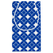 Blau-Weiß-Shippo-Muster Kleine Geschenktüte (Rückseite)