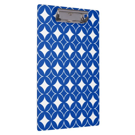 Blau-Weiß-Shippo-Muster Klemmbrett (Rechts)