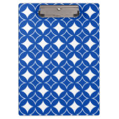 Blau-Weiß-Shippo-Muster Klemmbrett (Vorderseite)