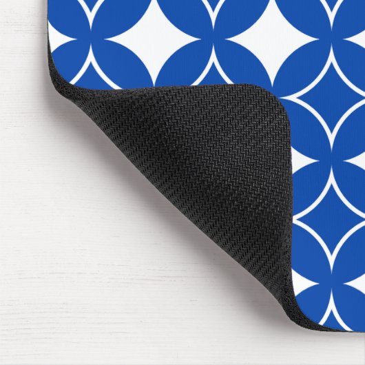 Blau-Weiß-Shippo-Muster Mousepad (Ecke)