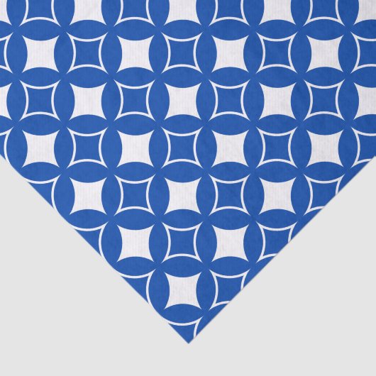 Blau-Weiß-Shippo-Muster Seidenpapier (Ausschnitt)