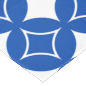 Blau-Weiß-Shippo-Muster Tischdecke (Schrägansicht)