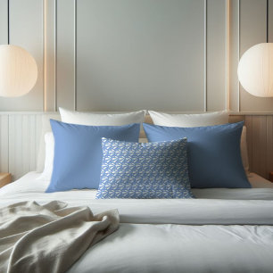 Blau-Weiß-Splash-Muster Moderne Küste Kissenbezug