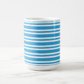 Blau-Weiß-Streifenmuster Kaffeetasse (Mittel)