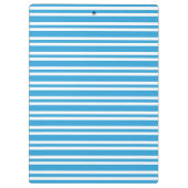 Blau-Weiß-Streifenmuster Klemmbrett (Rückseite)