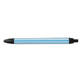 Blau-Weiß-Streifenmuster Kugelschreiber (Vorderseite)