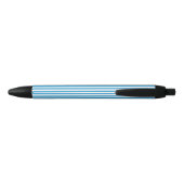 Blau-Weiß-Streifenmuster Kugelschreiber (Rückseite)