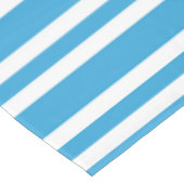 Blau-Weiß-Streifenmuster Tischdecke (Schrägansicht)