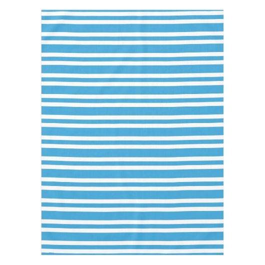 Blau-Weiß-Streifenmuster Tischdecke (Vorderseite)
