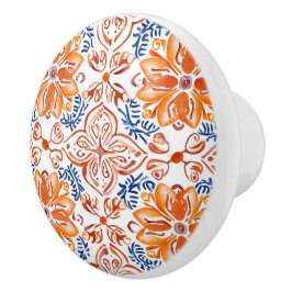 Blau-Weiß-Tile Keramikknauf