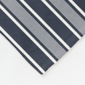 Blau-weiß und blau-weiß gestreift mit Anchor Fleecedecke (Ecke)