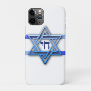 Blau Weiß und der Stern Davids iPhone 11 Pro Hülle