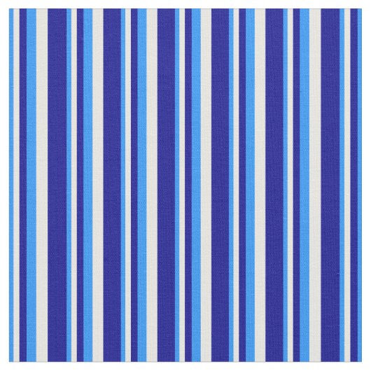 Blau, Weiß und Dunkelblau - Muster Stoff (Nahaufnahme)