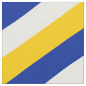 Blau, weiß und gelb gestreiftes Muster Stoff (Nahaufnahme)