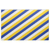 Blau, weiß und gelb gestreiftes Muster Stoff (Fat Quarter (45,7 x 55,9 cm))