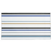 Blau-weiß und goldfarbene Strände Kissenbezug (Vorderseite-Rechts)