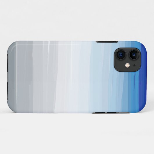 Blau, Weiß und Grau Case-Mate iPhone Hülle (Rückseite (Horizontal))