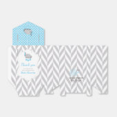 Blau, Weiß und Grau Geschenkschachtel (Ungefaltet)