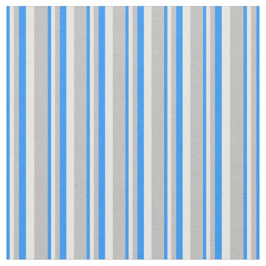 Blau, Weiß und Grau Muster Stoff (Nahaufnahme)