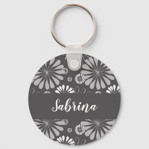 Blau-weiß und grau schlüsselanhänger