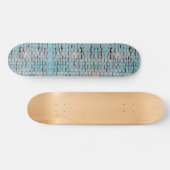Blau, Weiß und Schwarz Skateboard (Horizontal)