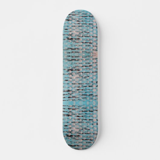 Blau, Weiß und Schwarz Skateboard (Vorne)