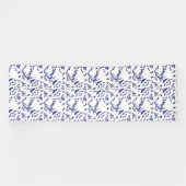 Blau-weiß verpacktes Papier mit grafischer Darstel Banner (Horizontal)