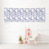 Blau-weiß verpacktes Papier mit grafischer Darstel Banner (Insitu)