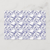 Blau-weiß verpacktes Papier mit grafischer Darstel Begleitkarte (Vorderseite)