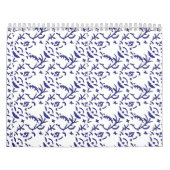 Blau-weiß verpacktes Papier mit grafischer Darstel Kalender (Titelbild)