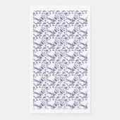 Blau-weiß verpacktes Papier mit grafischer Darstel Serviette (Vorderseite)