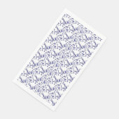 Blau-weiß verpacktes Papier mit grafischer Darstel Serviette (Ecke)