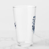Blau-weiß Wildblumen im Delft-Stil Glas (Rechts)
