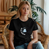 Blau-weiße Babydusche Geschenk schwarz T-Shirt