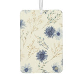 Blau Weiße Blumen Autolufterfrischer (Rückseite)