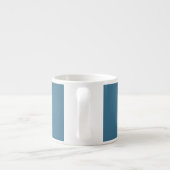 Blau-weiße Blumen-Schleife Espressotasse (Rückseite)