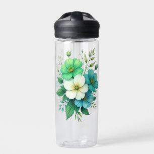 Blau-Weiße Blumenbouquet-57453 Trinkflasche